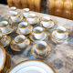 Limoges porcelain service 86 pieces gold 24K