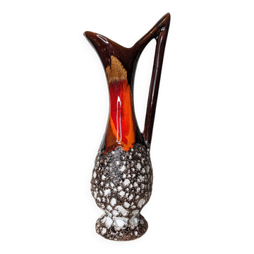 Vase carafe fat lava vintage type Vallauris