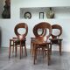 Ensemble table de ferme et 6 chaises Mouettes de Baumann