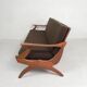 Three-seater teak sofa from De Ster Geldermalsen Gelderland, 1960s.