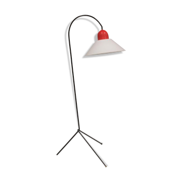 Lampadaire tripode en métal, France années 60