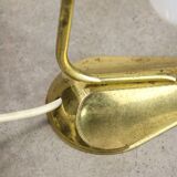 Mid-Century Italian Brass and Opaline Table Lamp