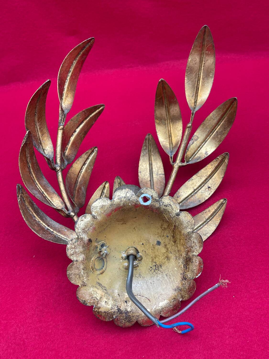 Golden Leaf Appliques Hans Kögl Style 1960/70 Hollywood Re