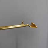 1980s Pair of VeArt-Murano Floor Lamps in Brass Finish ,Italy