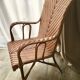 Fauteuil en rotin d'époque