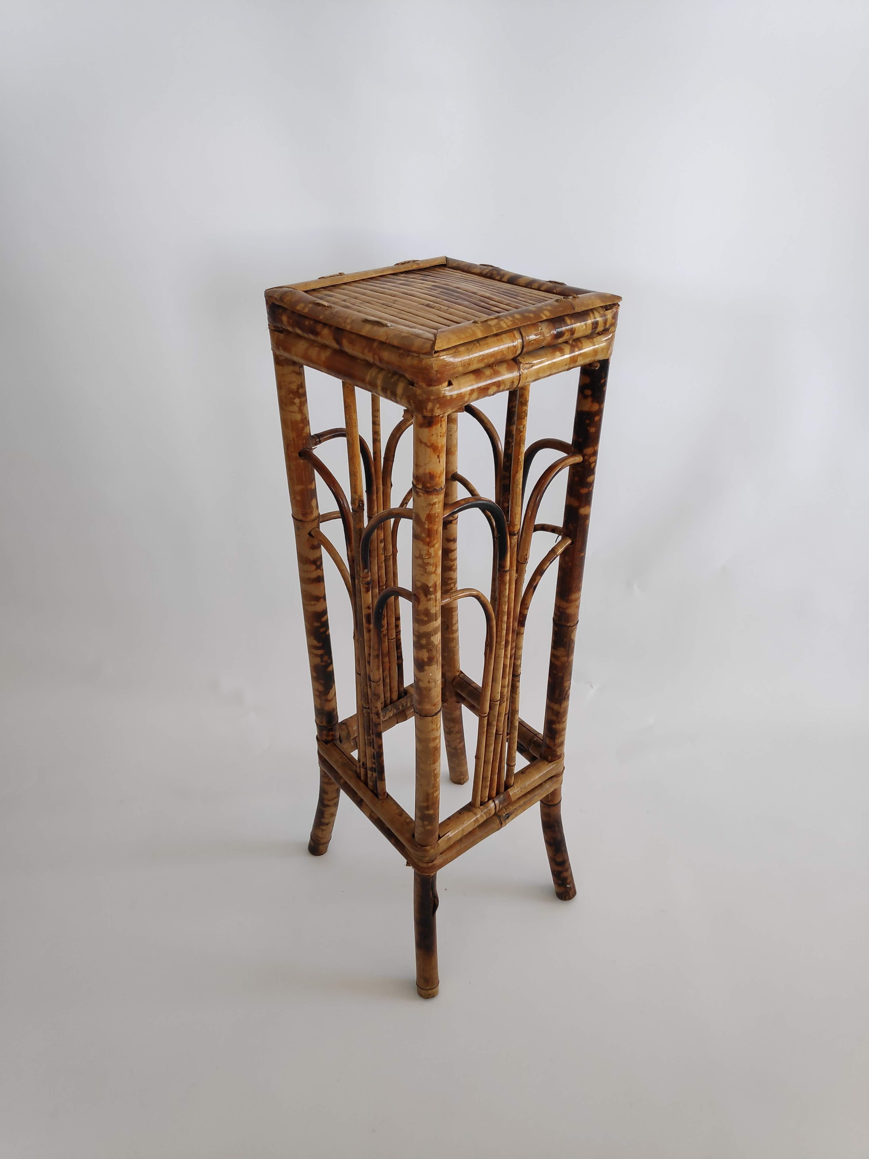 Bamboo plant holder from the years 60