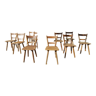 Set 10 chairs Adolf Schneck 1947