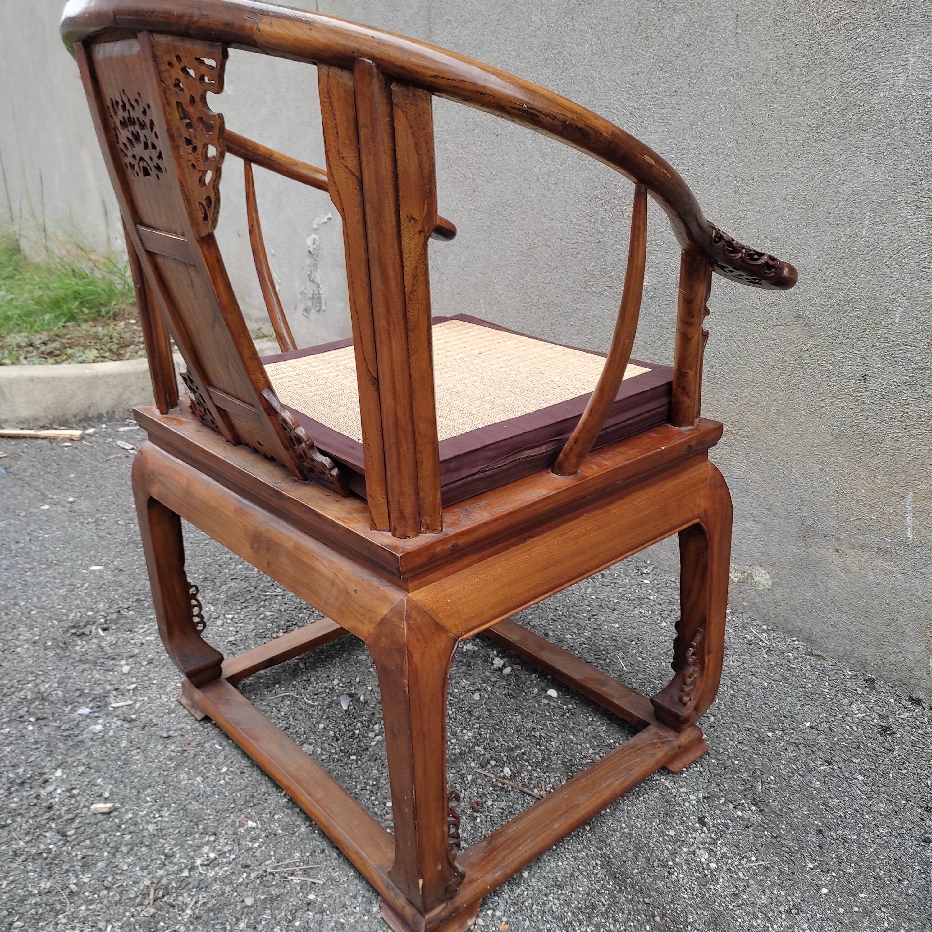 Chinese horseshoe armchair