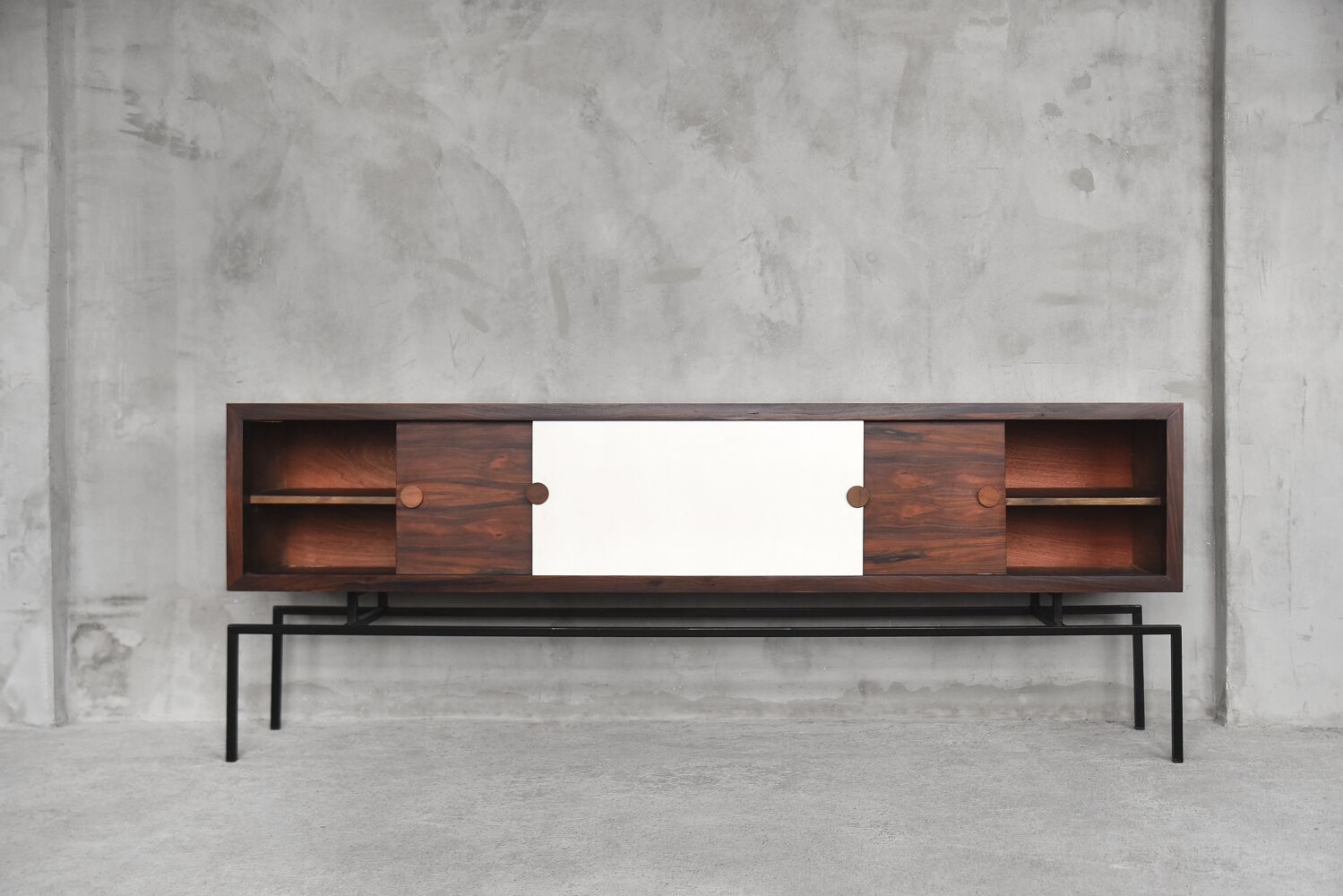 Zoomorphic scandinavian rosewood sideboard, 1960
