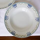 3 vintage deep plates from St Amand 220645