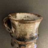 Set of 3 Danish Waldorff cups and 3 saucers in glazed stoneware