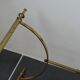 Green marble coffee table and vintage brass gold metal 60s