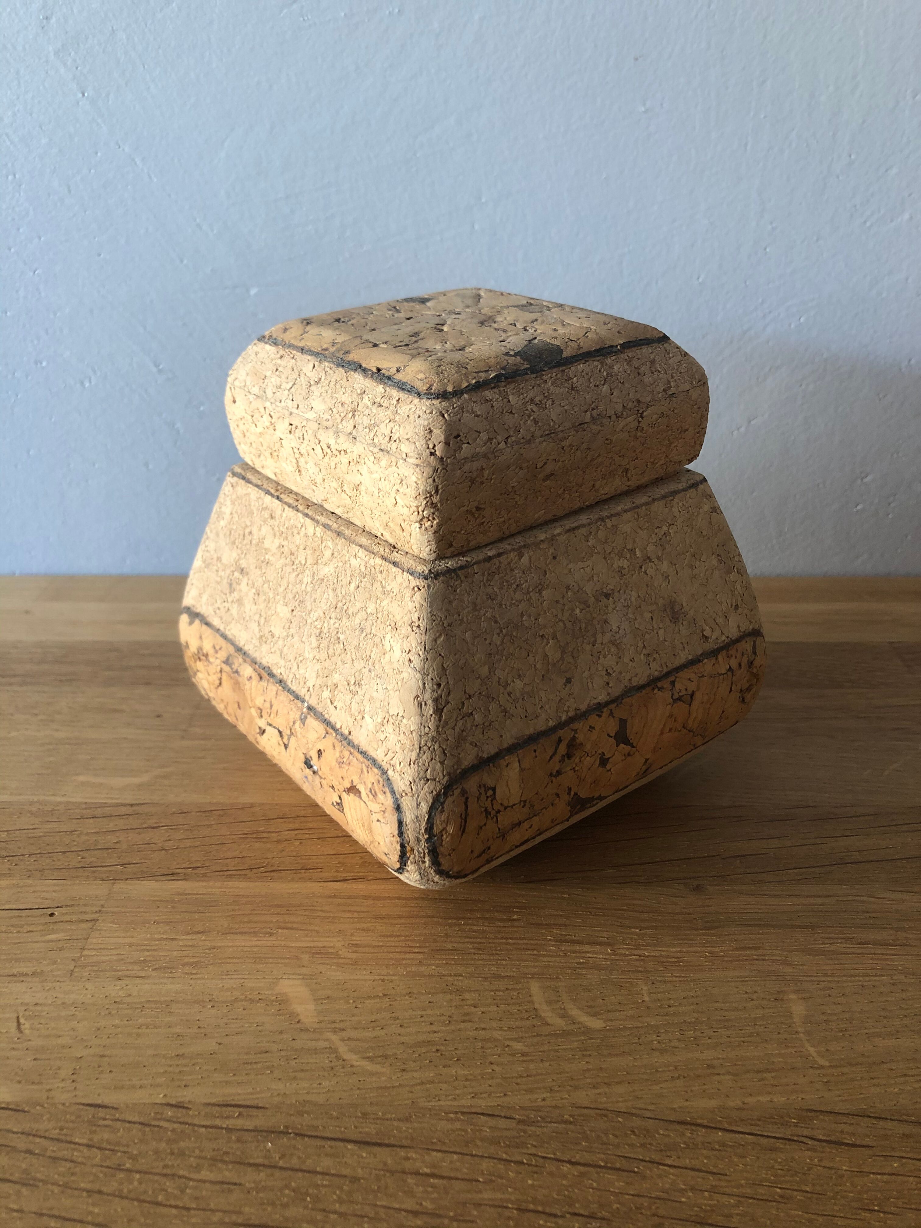 Cork storage box