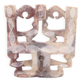 Moroccan candle holder decorated with carved stone birds, 1970s