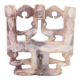 Moroccan candle holder decorated with carved stone birds, 1970s