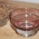 Set of 6 vintage multicoloured glass dessert bowls – 1970s