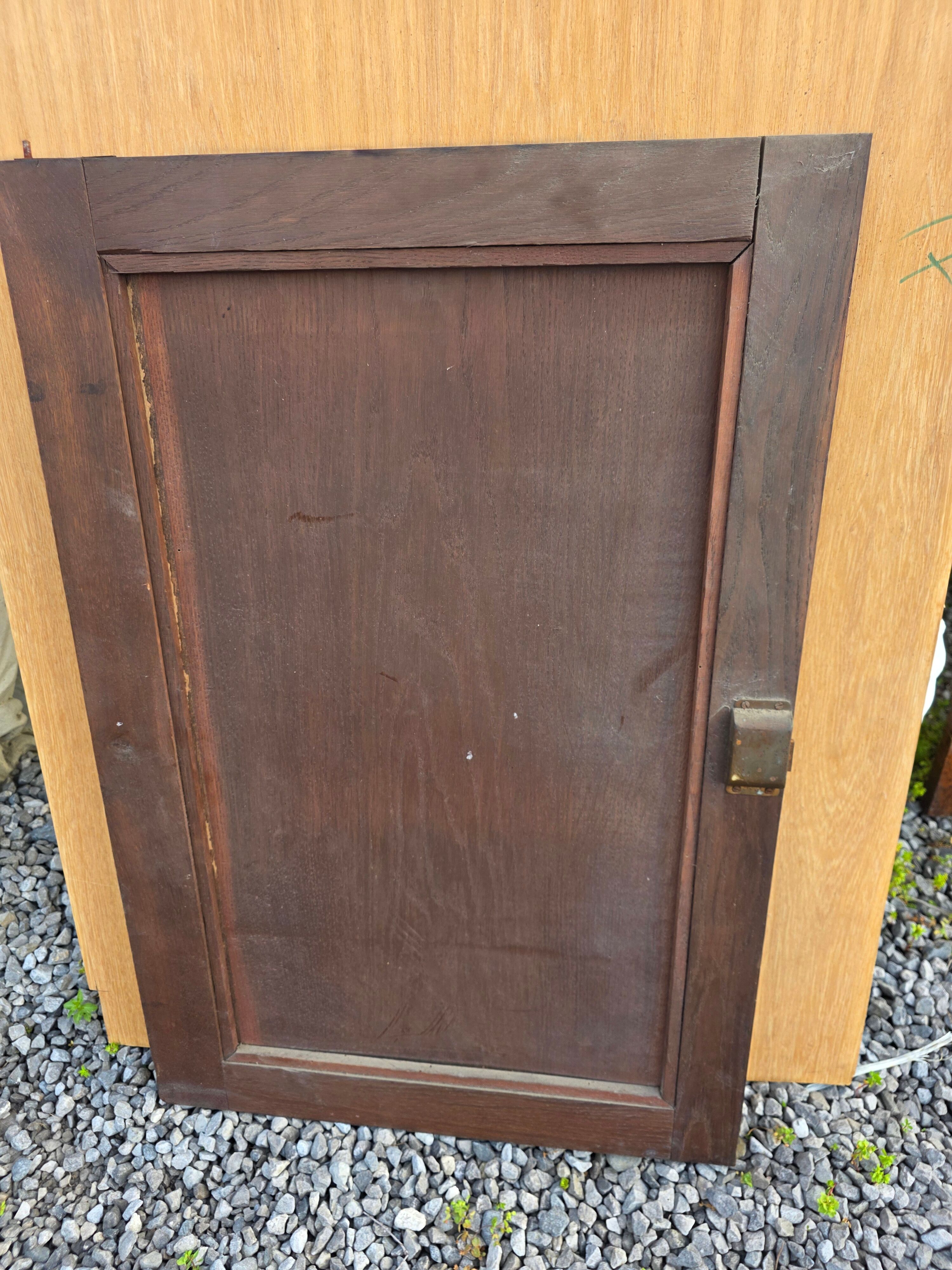 Carved oak solid wood door