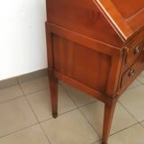 Secretaire de pente ,bureau dos d'âne style Louis XVI ,excellente copie XXèm merisier teinté noyer