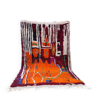 Moroccan rug made of natural wool, handmade, 2.5x1.5 m.