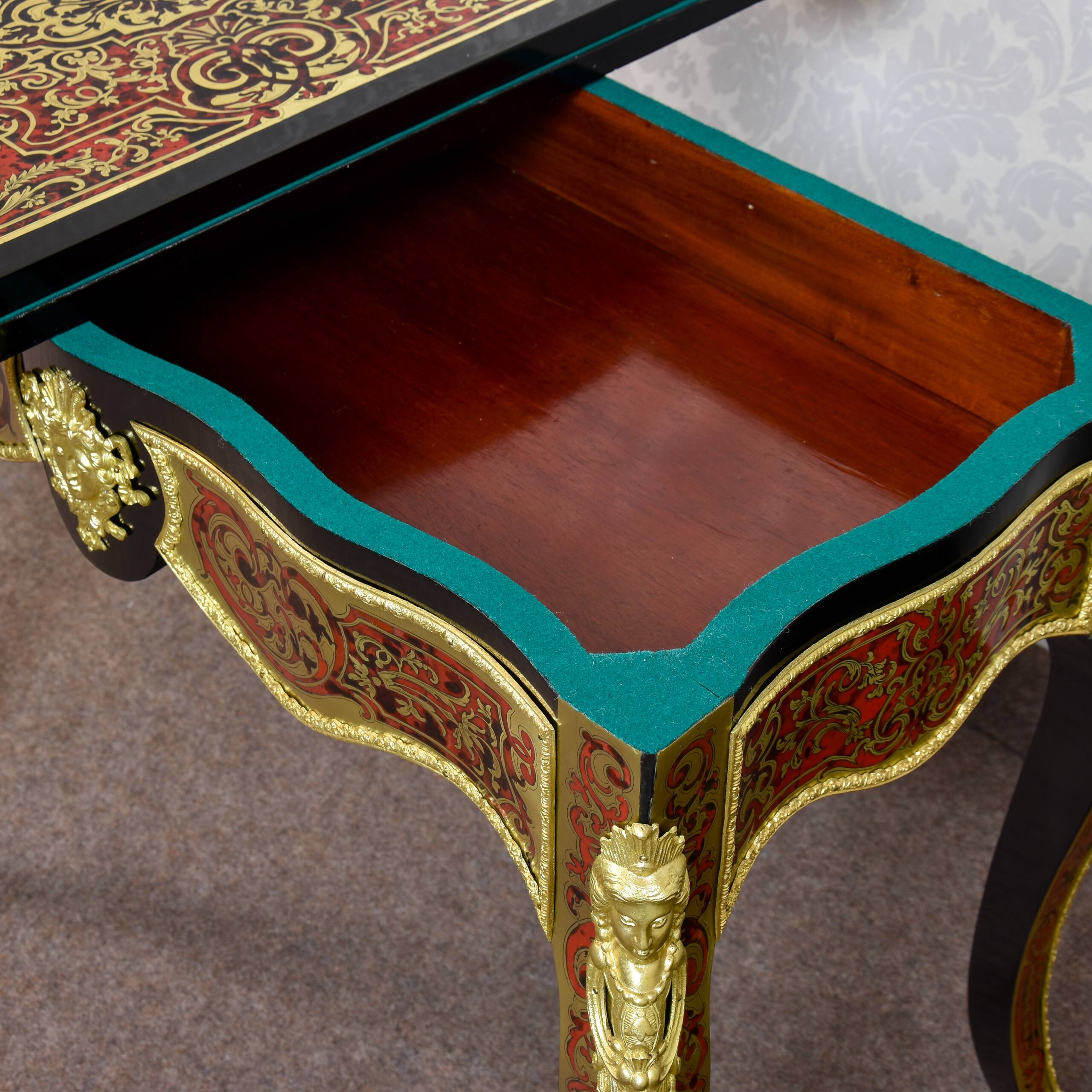 Boulle game table, Regency style - 19th century