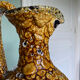 Fat lava vase signed henri collioure 1978