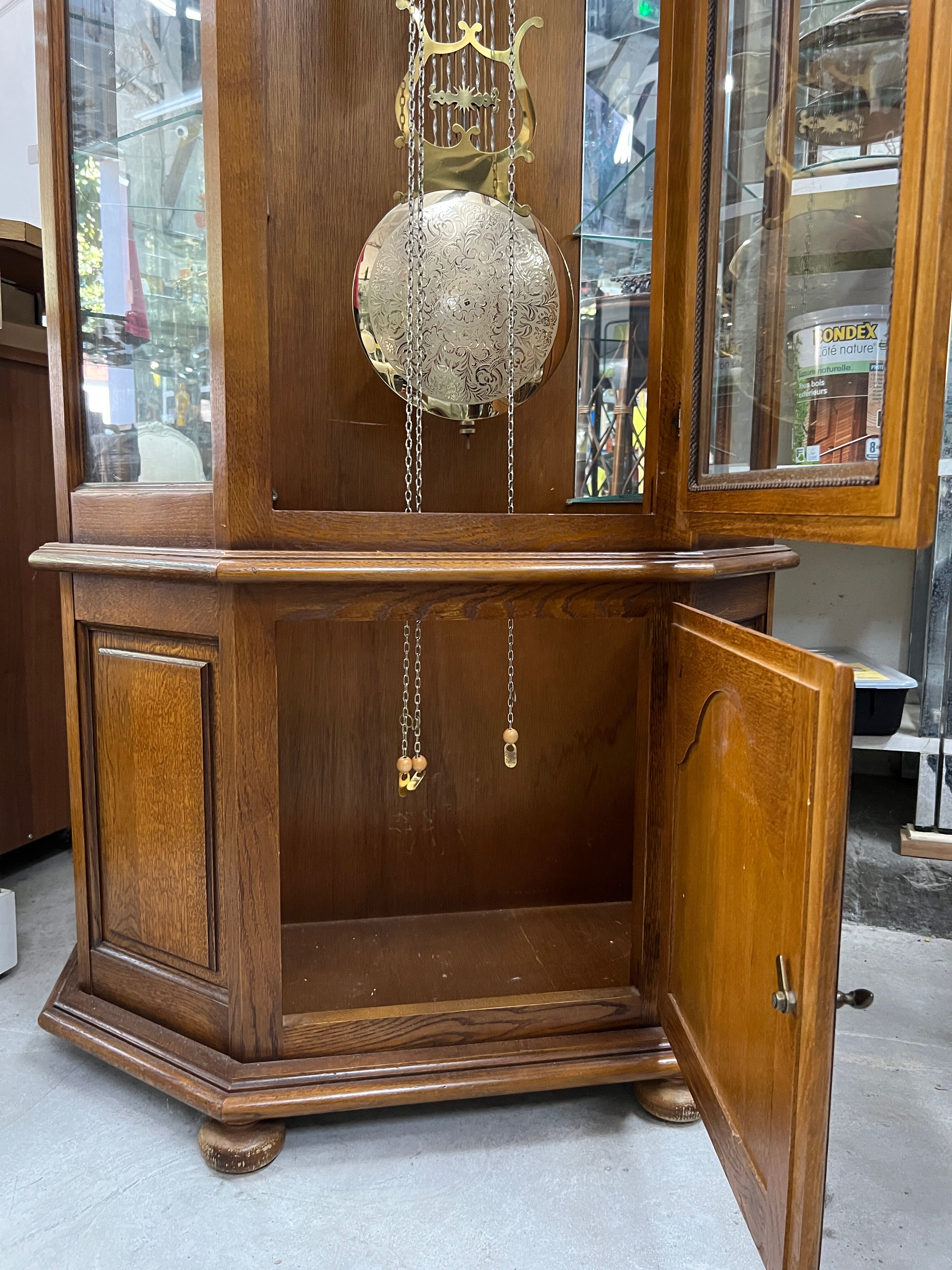 Artisanal Comtoise oak clock
