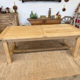 Solid oak farmhouse table with extensions