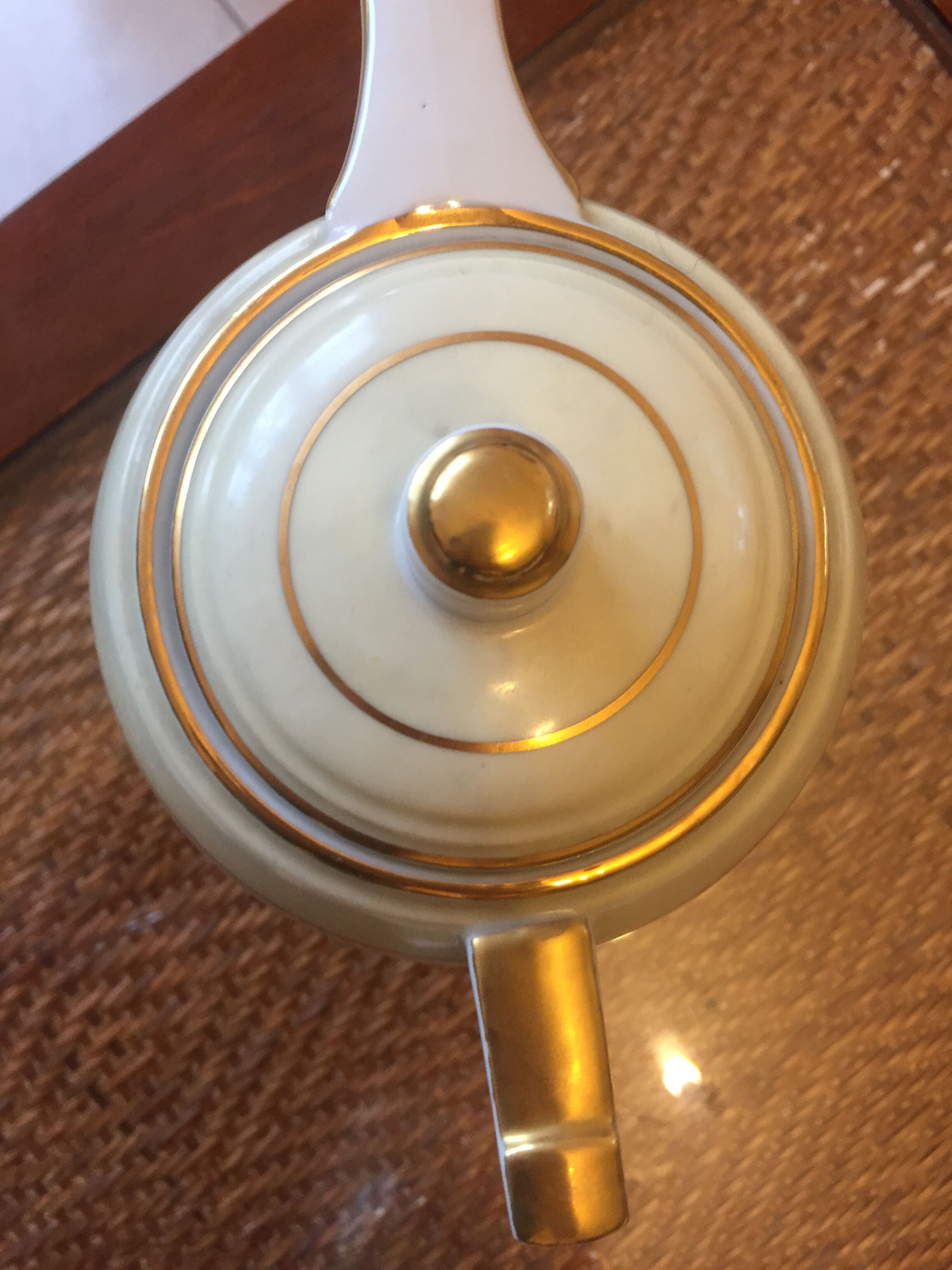 Coffee maker and vintage milk jar D.R.B. Limoges