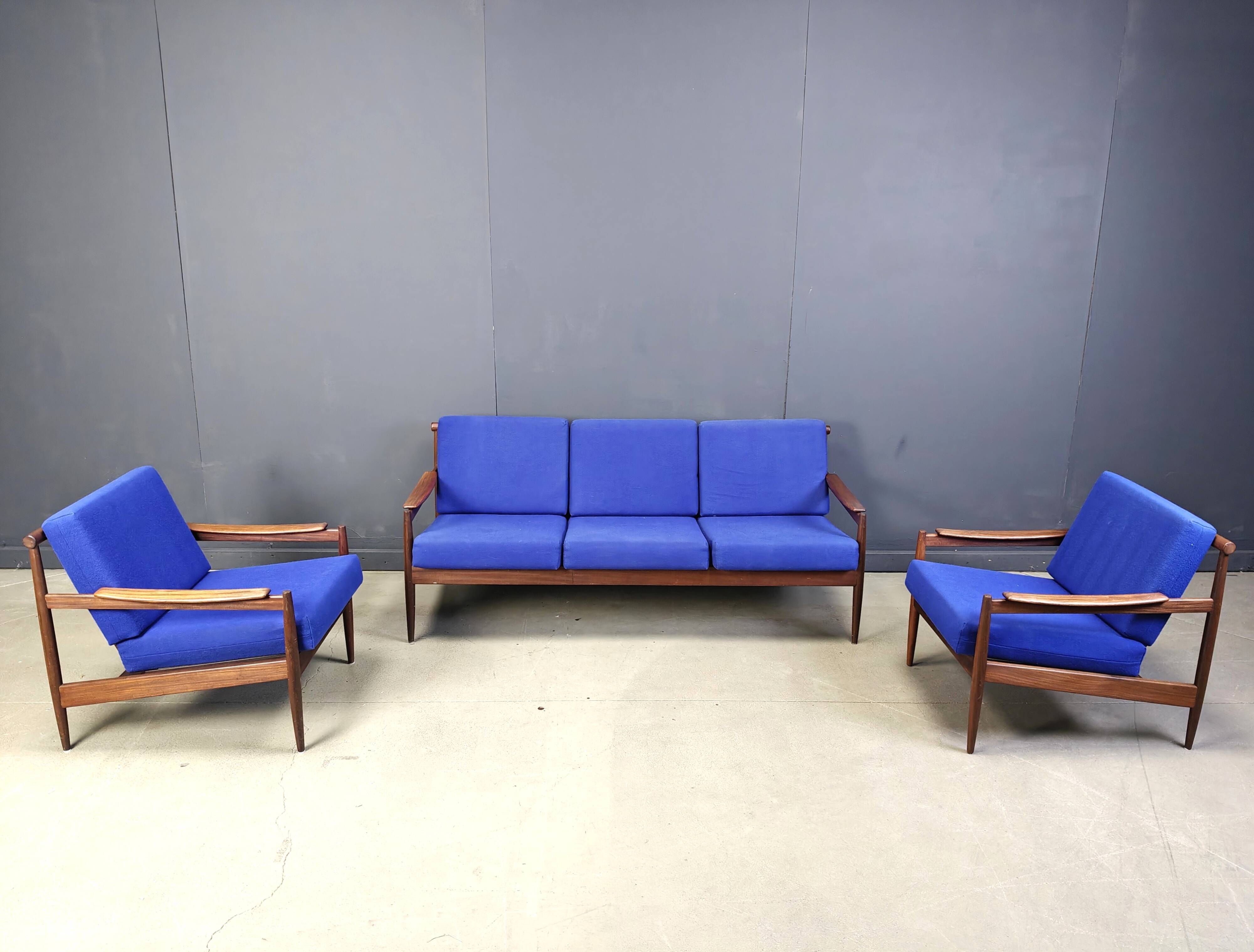 Ensemble de canapés scandinaves du milieu du siècle, années 1960