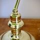 Lampe de notaire opaline verte vintage