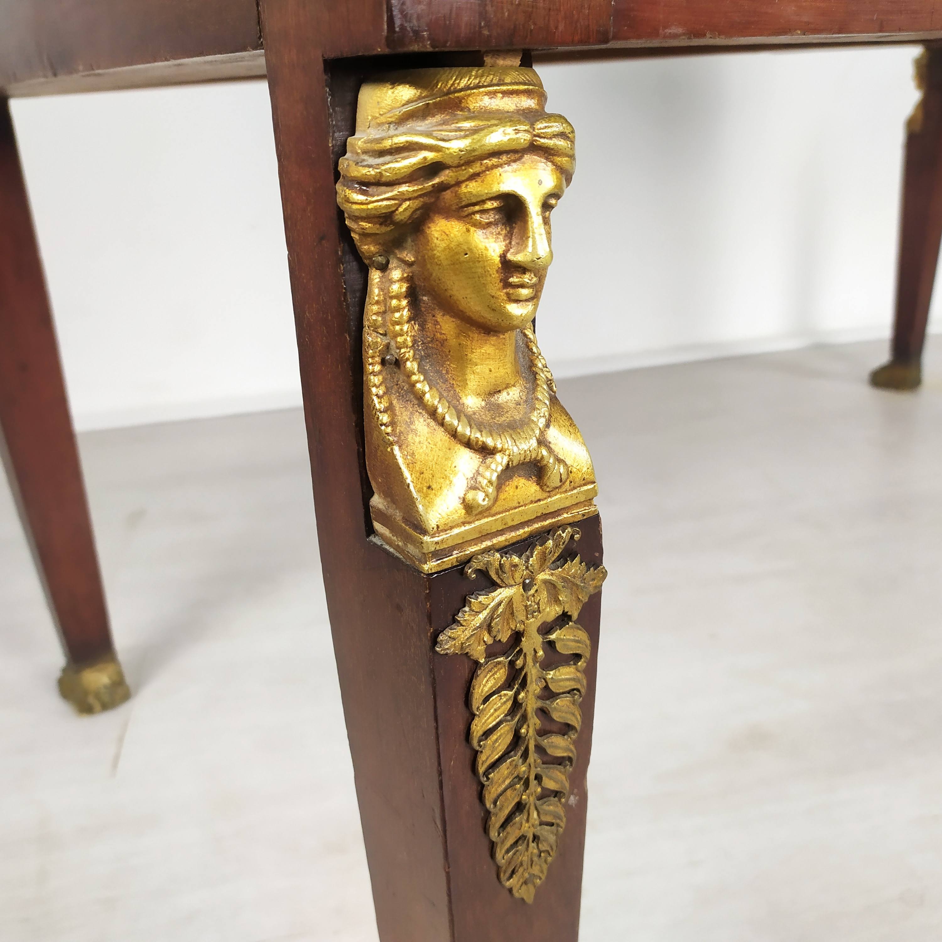 Empire-style desk and chairs