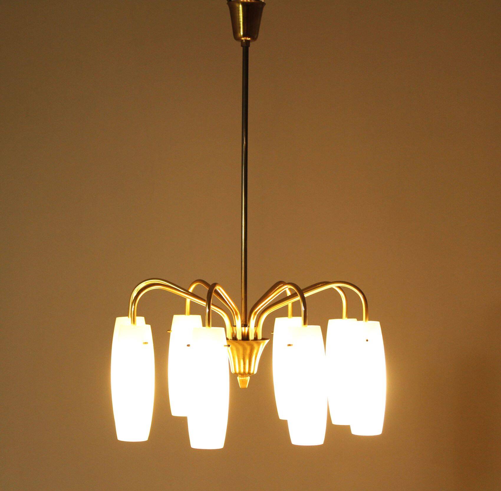 Lampe à Suspension en Laiton des Années 1960 provenant d'Autriche