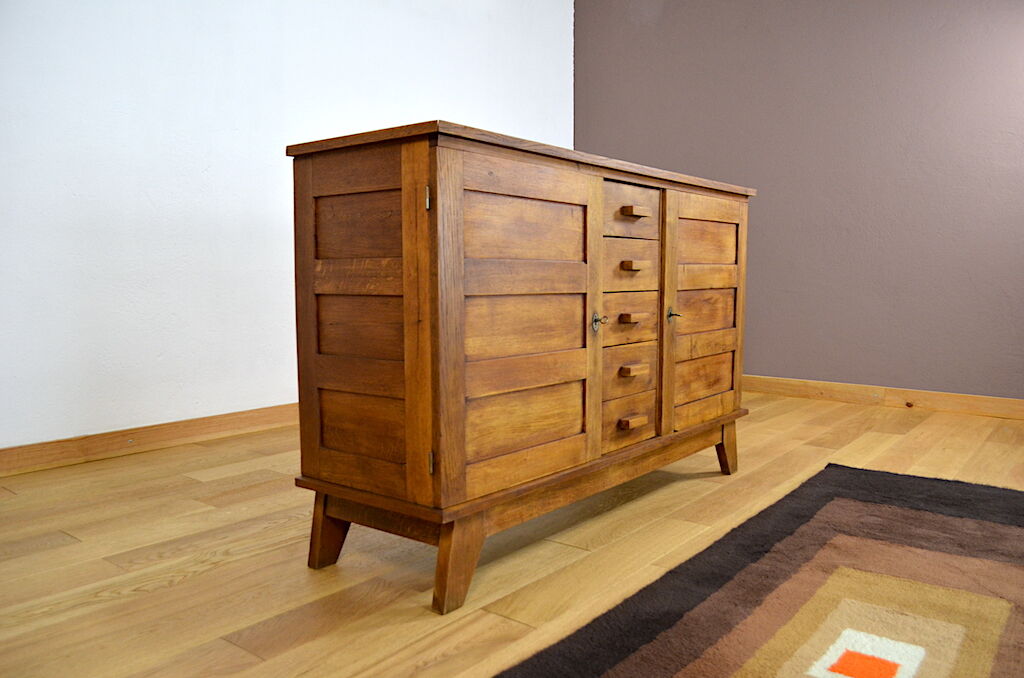 Sideboard oak René Gabriel 1950
