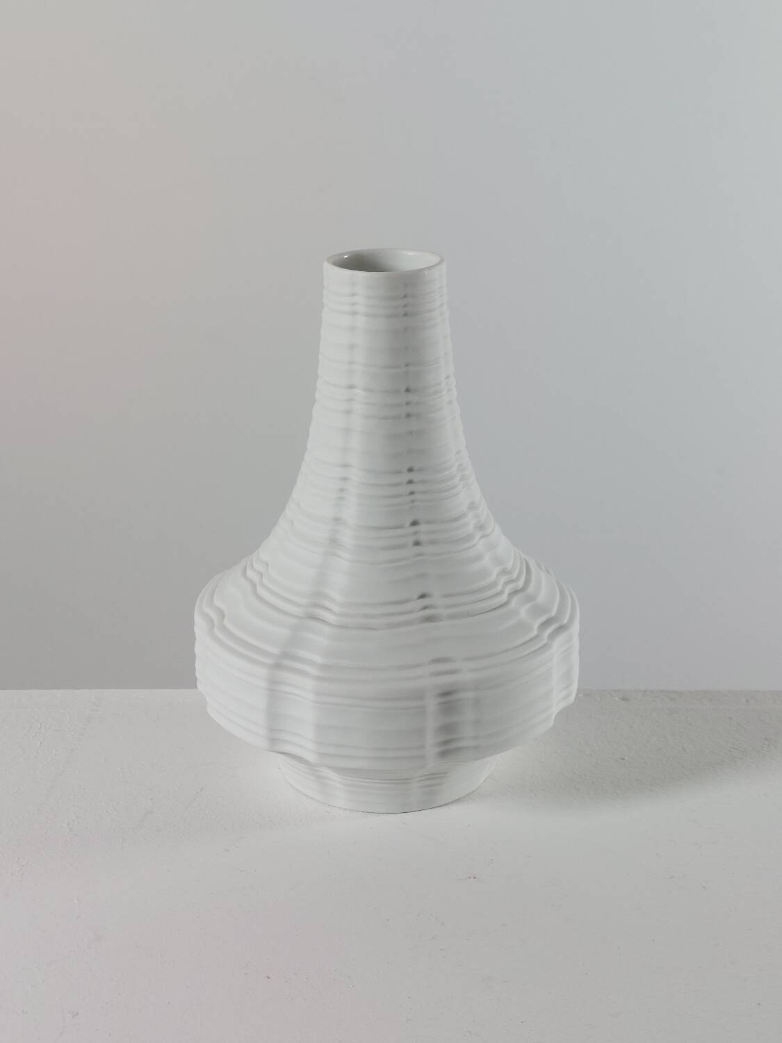 Vintage porcelain biscuit vase by Heinrich, Germany.