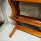 cherry wood secretary with lyre base from the 50s-60s
