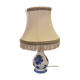 Gien porcelain lamp fringed lampshade