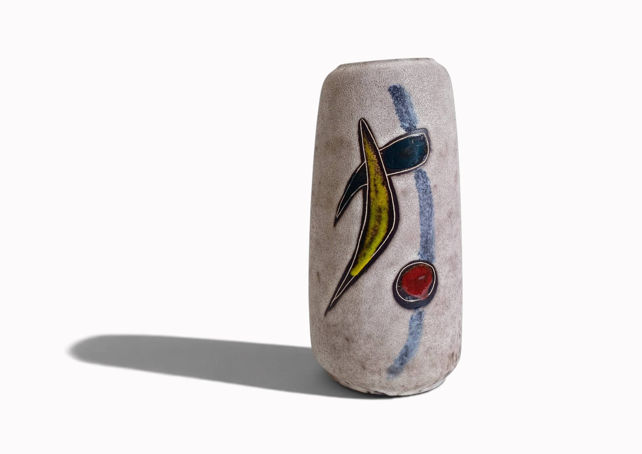 Mid-Century Scheurich Abstract Modernist Ceramic Vase, West Germany, 1960s