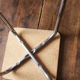 Stool formica light gray stripes