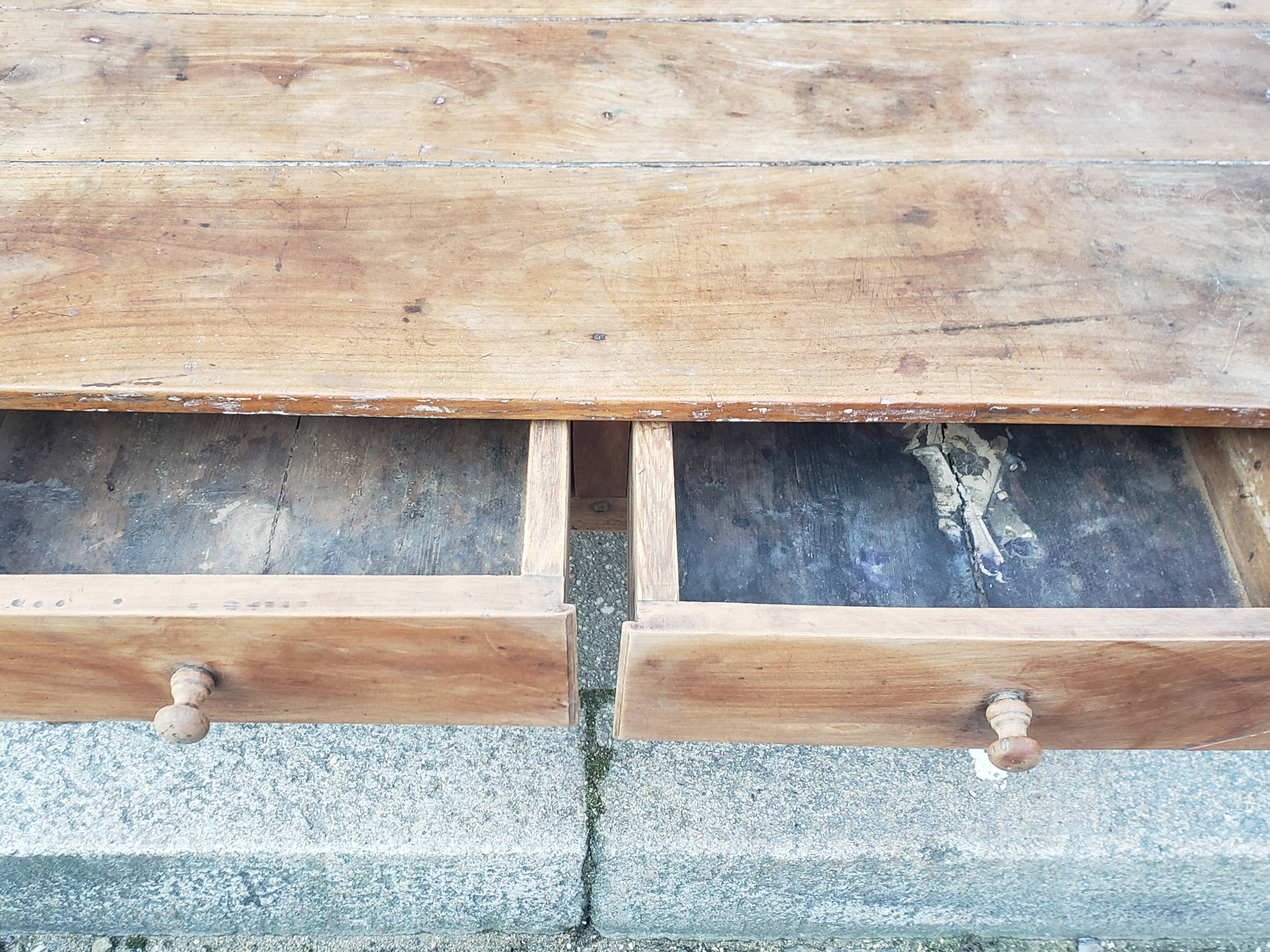 Farm table coffee table