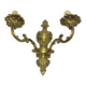 AEB Wall Lamp, Rococo, Brass, Poland, 1970s