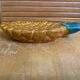 Vintage polychrome ceramic pineapple shaped butter dish vallauris #e