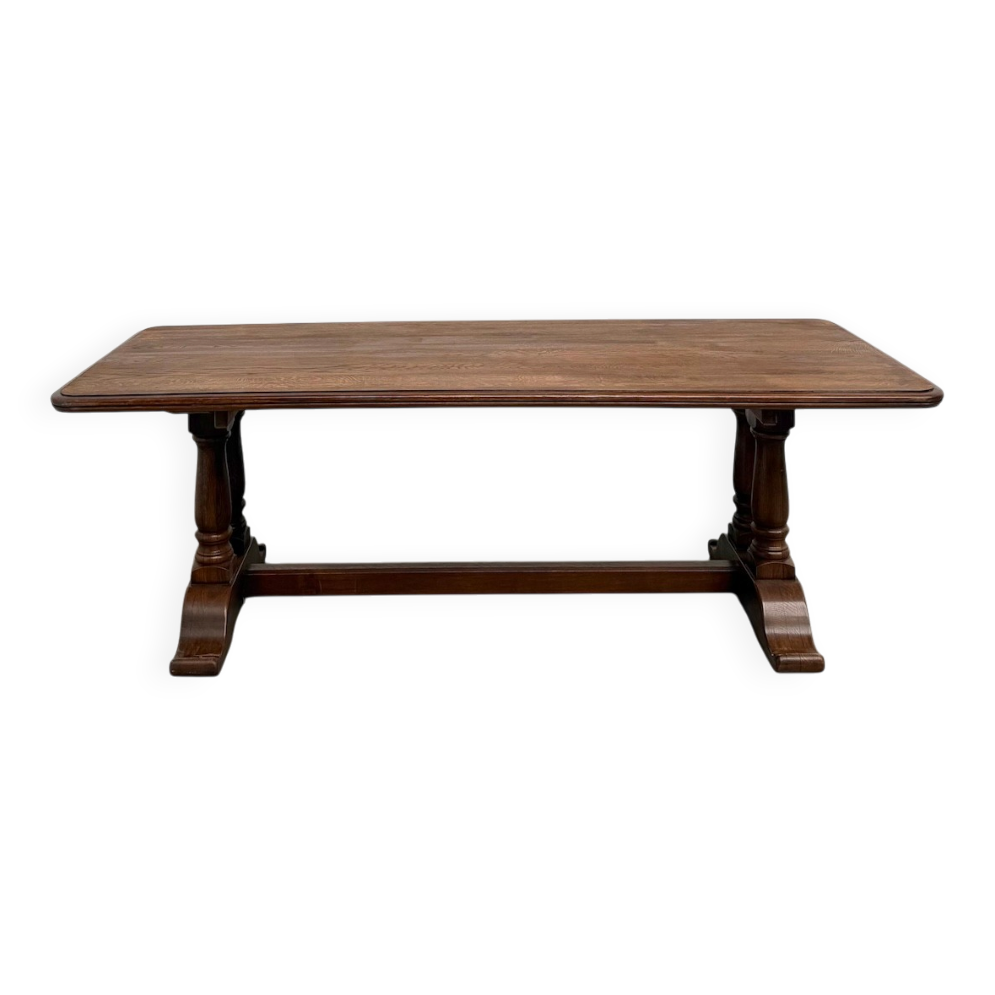 Table de ferme bourgeoise en chêne, années 50