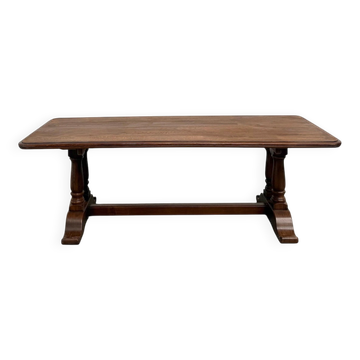 Table de ferme bourgeoise en chêne, années 50