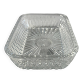 Rectangular cut glass dish 14.5x9.5cm