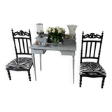 2 chaises basses Napoléon III