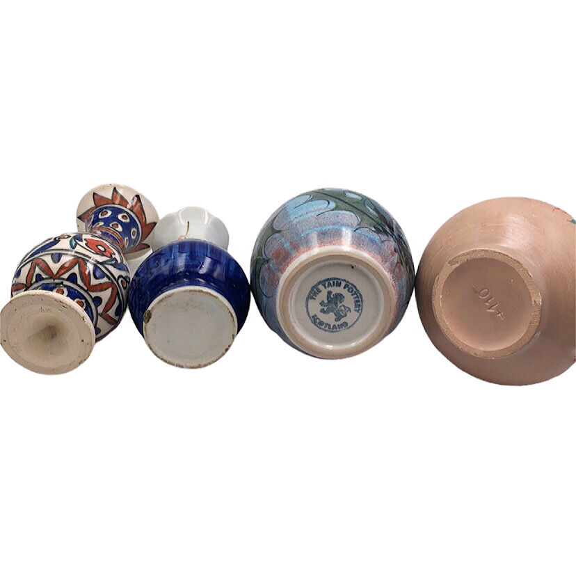 Small flowery vintage vases