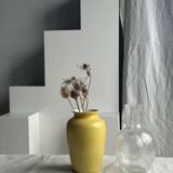 Large blown glass carafe with ice cube compartment Biot