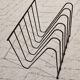 1970s magazine rack / record rack by François Arnal for Atelier A