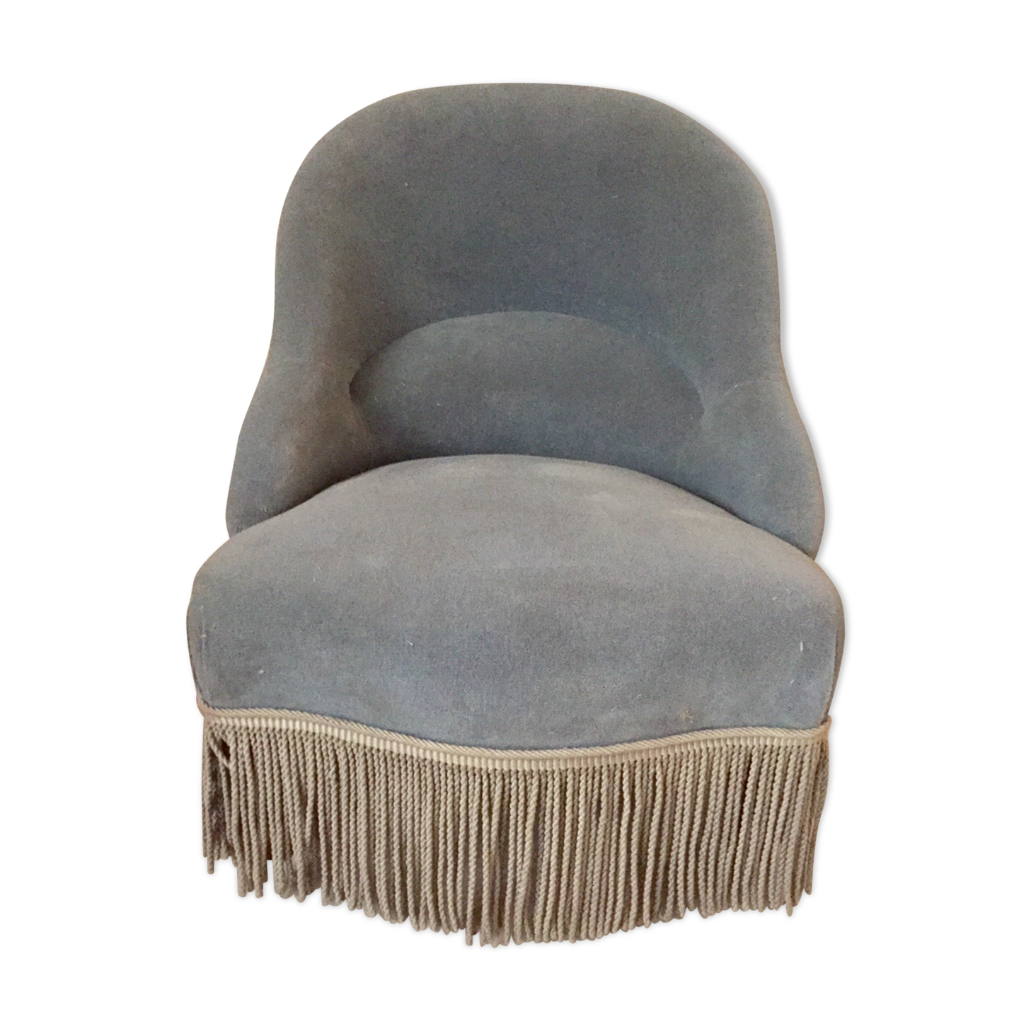 Toad Blue Velvet armchair