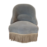 Toad Blue Velvet armchair